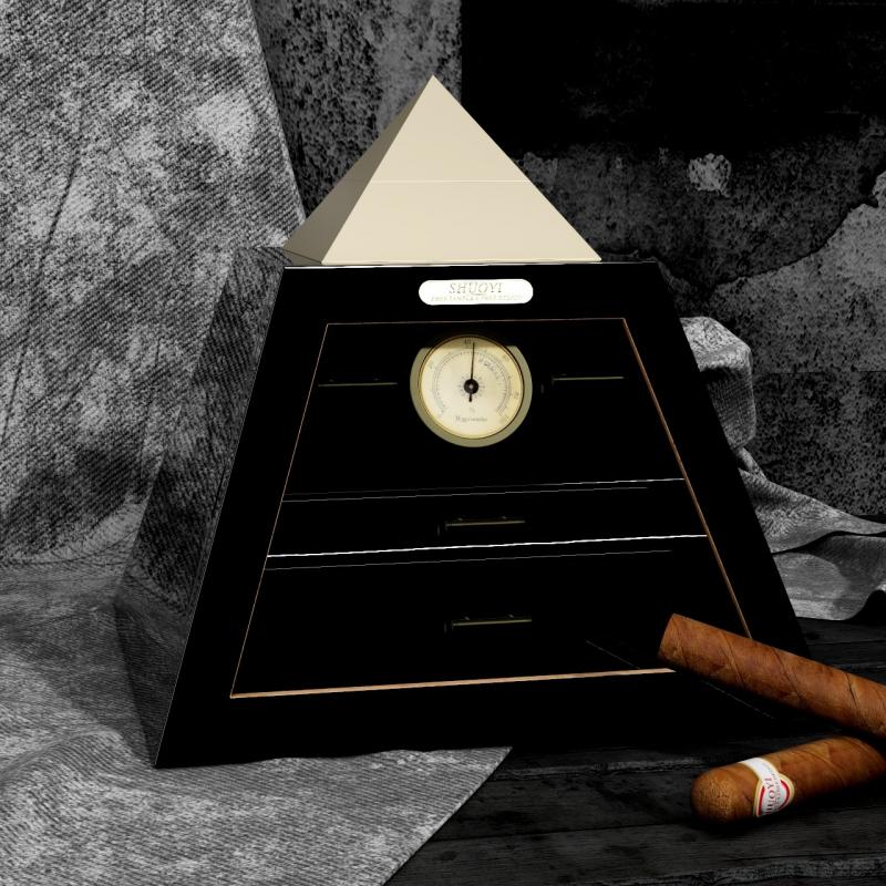 Pyramid Cigar Humidor