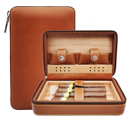 cigar leather travel case