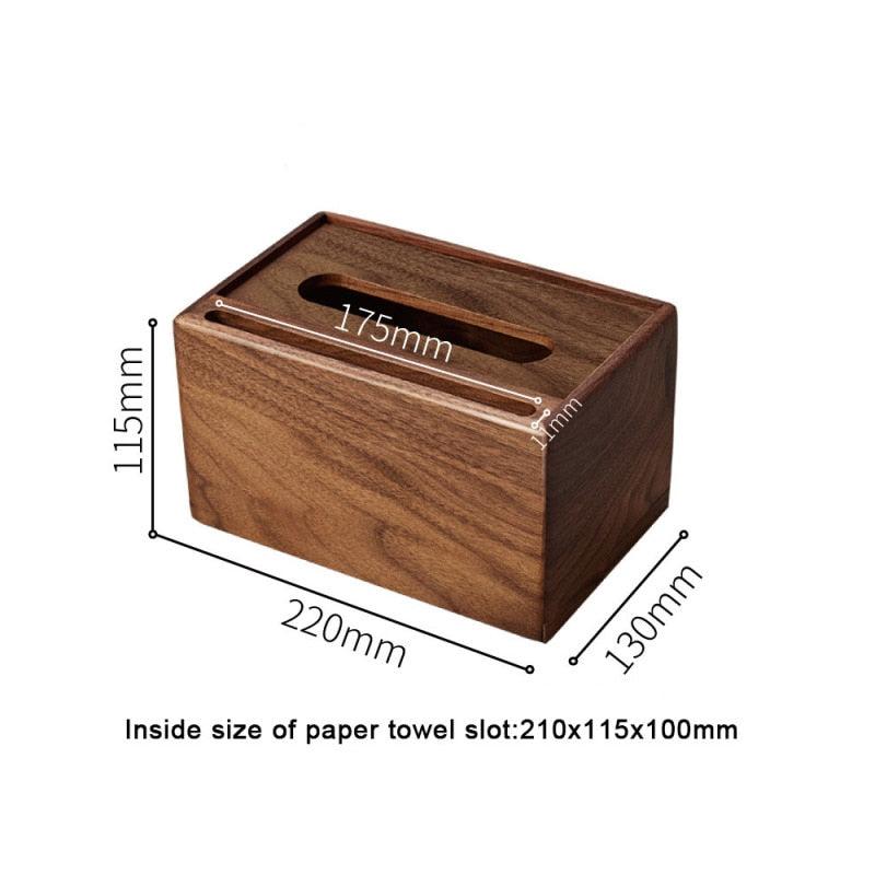wooden tissue box holder	