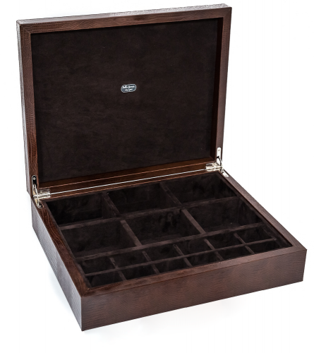 Large Leather Jewelry Storage Box